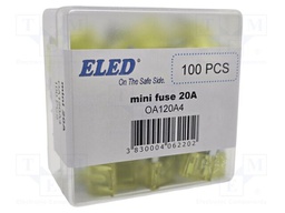 Fuse: fuse; 20A; 32VDC; automotive; 11.1mm; 11.1x3.9x17.2mm