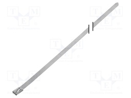 Cable tie; L: 840mm; W: 7.9mm; stainless steel; 1112N; Colour: steel