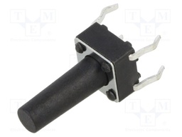 Microswitch TACT; SPST; Pos: 2; 0.05A/12VDC; THT; 1.27N; 6x6x3.5mm