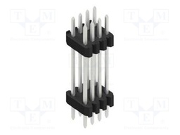 Connector: pin strips; pin header; male; PIN: 8; 1.27mm; THT; 2x4