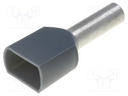 Bootlace ferrule; insulated,double; copper; Insulation: PVC; 4mm2