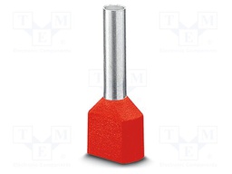 Tip: bootlace ferrule; insulated,double; copper; Bit len: 12mm