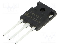 Fast / Ultrafast Diode, 650 V, 60 A, Dual Common Cathode, 1.7 V, 66 ns, 240 A