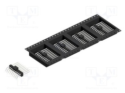 Connector: pin strips; pin header; male; PIN: 18; 2.54mm; SMT; 2x9