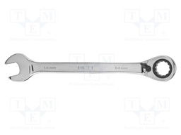 Wrench; combination spanner,with ratchet; 14mm; with switch