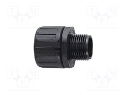 Straight terminal connector; ØBraid : 54mm; polyamide; HelaGuard