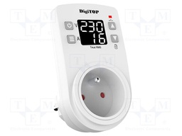 Voltage monitoring relay; 230VAC; plug-in; VA; IP20; 57x102x72mm