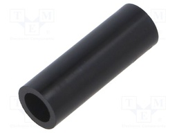 Spacer sleeve; cylindrical; polyamide; L: 35mm; Øout: 12mm; black