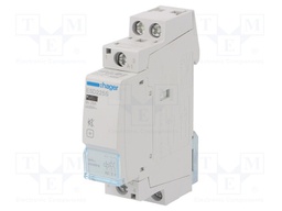 Contactor: 2-pole installation; 25A; 24VAC; NO x2; DIN; -10÷50°C