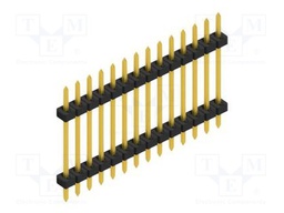 Connector: pin strips; pin header; male; PIN: 14; 2mm; THT; 1x14