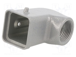 Enclosure: for HDC connectors; C146; size A3; for cable; angled