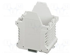 Enclosure base; grey; UL94V-0; ME 67,5; for DIN rail mounting