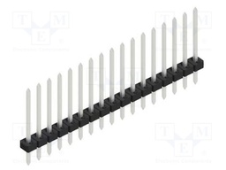 Connector: pin strips; pin header; male; PIN: 17; 2mm; THT; 1x17