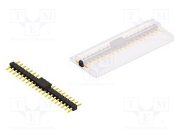 Connector: pin strips; pin header; male; PIN: 20; 2.54mm; SMT; 1x20