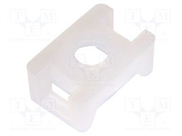 Cable tie holder; polyamide; UL94V-2; black; Tie width: 2.5÷4.8mm