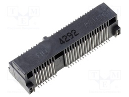 Connector: PCI Express mini; horizontal; SMT; gold-plated; PIN: 52