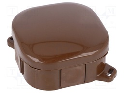 Enclosure: junction box; X: 92mm; Y: 92mm; Z: 44mm; wall mount; ABS