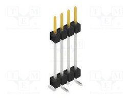 Connector: pin strips; pin header; male; PIN: 4; 2.54mm; SMT; 1x4