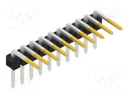 Connector: pin strips; pin header; male; PIN: 10; 2.54mm; THT; 1x10