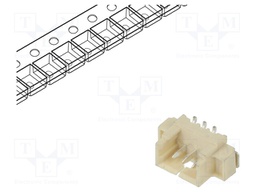 Socket; wire-board; male; 1.25mm; PIN: 3; SMT; 250V; 1A; tinned