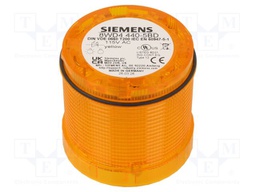 Signaller: lighting; LED; yellow; Usup: 115VAC; IP65; Ø70x65.5mm