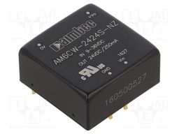 Converter: DC/DC; 6W; Uin: 9÷36V; 24VDC; Iout: 250mA; 1"x1"; 14g