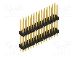 Connector: pin strips; pin header; male; PIN: 28; 2.54mm; THT; 2x14