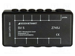 Adapter; 101x55x25mm; socket 2mm x5,socket 4mm x5; test probes