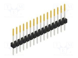 Connector: pin strips; pin header; male; PIN: 16; 2.54mm; THT; 1x16