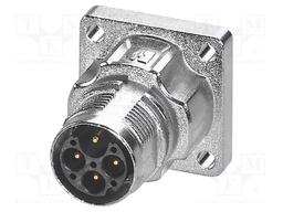 Connector: M17; socket; M17 PRO; PIN: 4(3+1); 630V; 20A; IP67; 3+PE