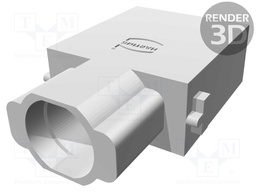 Connector: HAN GND; for panel mounting,for cable; latch; IP65