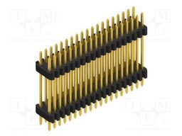 Connector: pin strips; pin header; male; PIN: 38; 1.27mm; THT; 2x19
