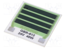 Resistor: thick film; heating; glued; 14.4Ω; 40W; soldering pads