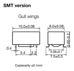 Relay: electromagnetic; DPST-NO; Ucoil: 5VDC; 0.5A/125VAC; 2A; IP67