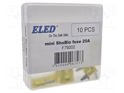 Fuse: fuse; 20A; 32VDC; automotive; 11.2mm; 11.2x4x17mm