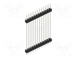 Connector: pin strips; pin header; male; PIN: 12; 2.54mm; THT; 1x12