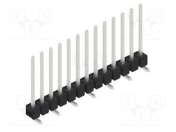 Connector: pin strips; pin header; male; PIN: 13; 2.54mm; SMT; 1x13
