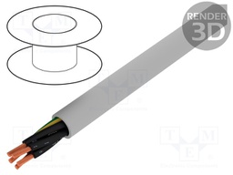 Wire; stranded; Cu; JZ-500; 5G0,75mm2; unshielded; PVC; 300/500V
