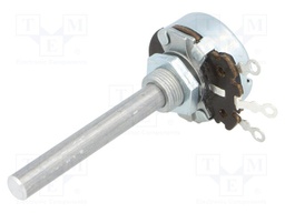 Potentiometer: shaft; single turn; 50Ω; 4W; ±10%; 6mm; Shaft: smooth