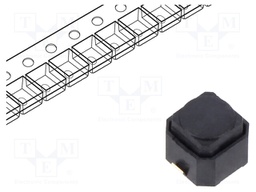 Microswitch TACT; SPST-NO; Pos: 2; 0.05A/16VDC; SMT; none; 2.35N