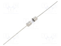 Fuse: fuse; time-lag; 3A; 350VAC; cylindrical,glass; 5x15mm; brass