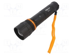 Torch: LED; 196mm; 1100lm; black; IP66
