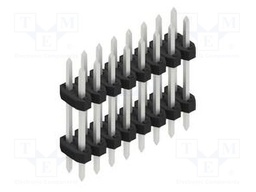 Connector: pin strips; pin header; male; PIN: 16; 2mm; THT; 2x8; 100V