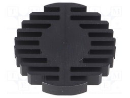 Heatsink; LED; Ø: 60mm; H: 10mm; 2.1K/W; Colour: black