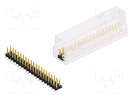 Connector: pin strips; pin header; male; PIN: 40; 2.54mm; SMT; 2x20