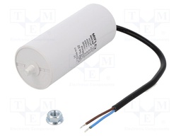 Capacitor: motors, run; 80uF; Ø50x119mm; -40÷85°C; ±5%; V: 4