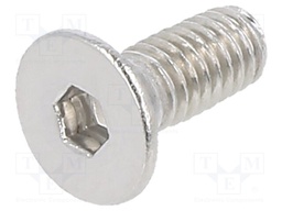 Screw; M4x10; DIN: 7991; Head: countersunk; imbus; HEX 2,5mm