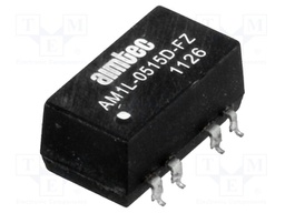 Converter: DC/DC; 1W; Uin: 4.5÷5.5V; Uout: 15VDC; Uout2: -15VDC; SMD