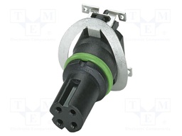 Connector: M8; PIN: 4; 4A; 50V; straight; shielded; contact insert