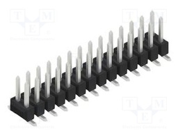 Connector: pin strips; pin header; male; PIN: 28; 2.54mm; SMT; 2x14